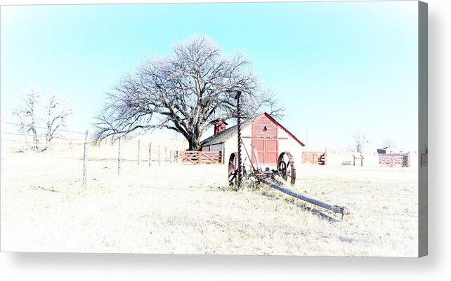 Rural Landscape Acrylic Print featuring the photograph Cottonwood Ranch by Merle Grenz