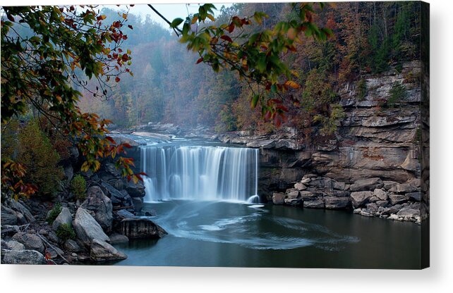 Waterfall Acrylic Print featuring the photograph Cumberland Falls by Rebecca Higgins