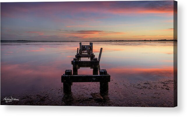 Jetty Acrylic Print featuring the photograph D A Y B R E A K by Andrew Dickman