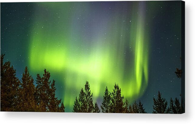 Landscape Acrylic Print featuring the photograph Devil in the Sky Over Karasjok Norway by Adam Rainoff