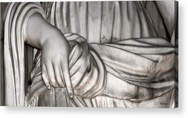 Christopher Holmes Photography Acrylic Print featuring the photograph Hand And Robe by Christopher Holmes