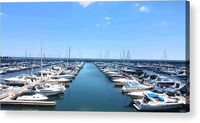 Water Acrylic Print featuring the photograph Harbor Life by Britten Adams