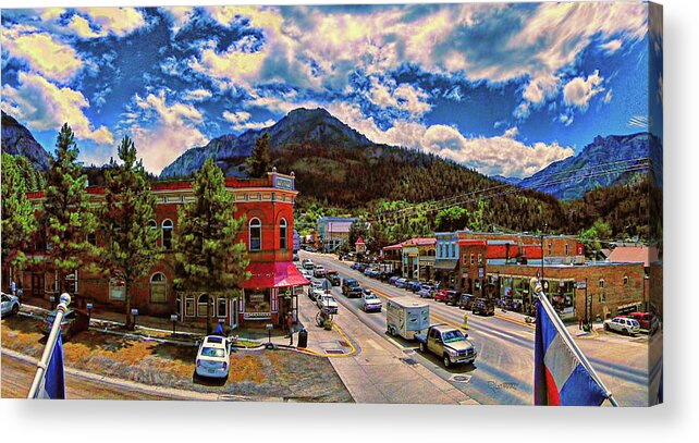 Ouray Acrylic Print featuring the photograph Lunch at the Brewery by David Luebbert