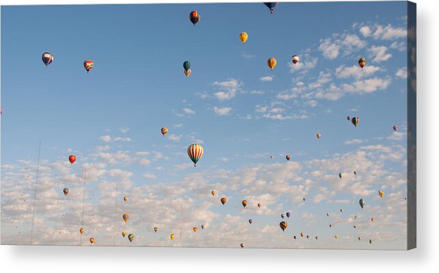 Hot Air Balloons Acrylic Print featuring the photograph Many Balloons by Charles McCleanon