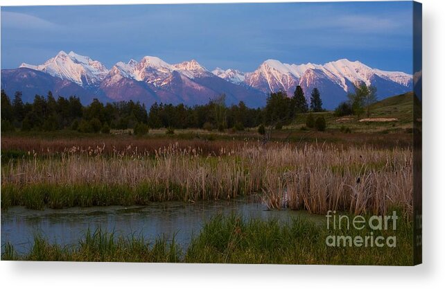 Mission Mountains Acrylic Print featuring the photograph My 'Happy Place' by Katie LaSalle-Lowery