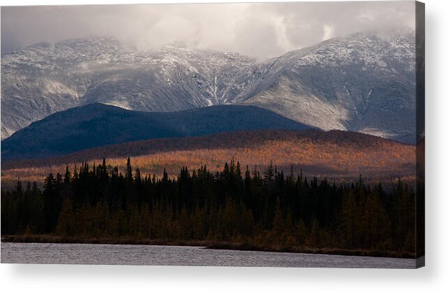 Cherry Pond Acrylic Print featuring the photograph Pondicherry Light and Snow by Nancy De Flon