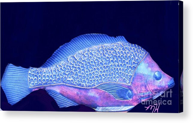 Photo Acrylic Print featuring the photograph Pretty Fishy by Marsha Heiken