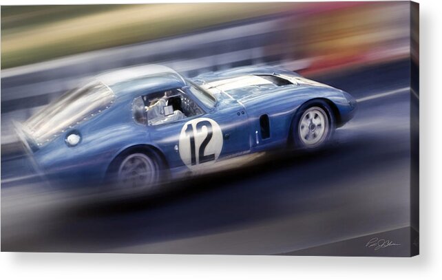 Ford Acrylic Print featuring the digital art Shelby Daytona by Peter Chilelli