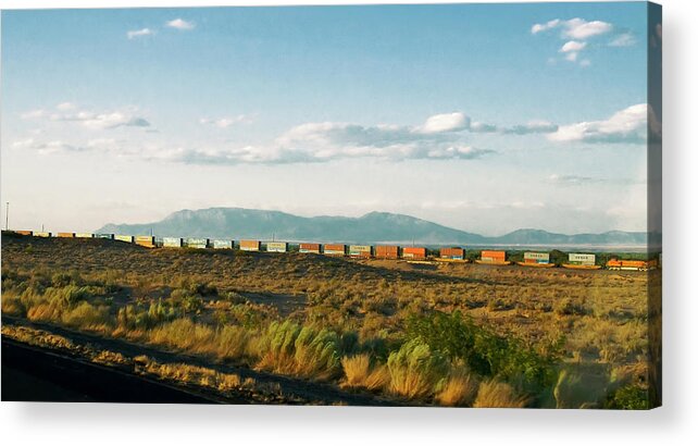 Freight Train Acrylic Print featuring the photograph Southbound Odyssey by Micah Offman