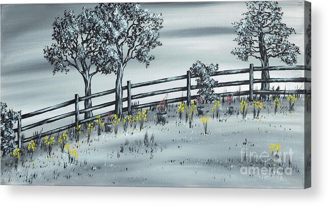Trees Acrylic Print featuring the painting Spring Time by Kenneth Clarke