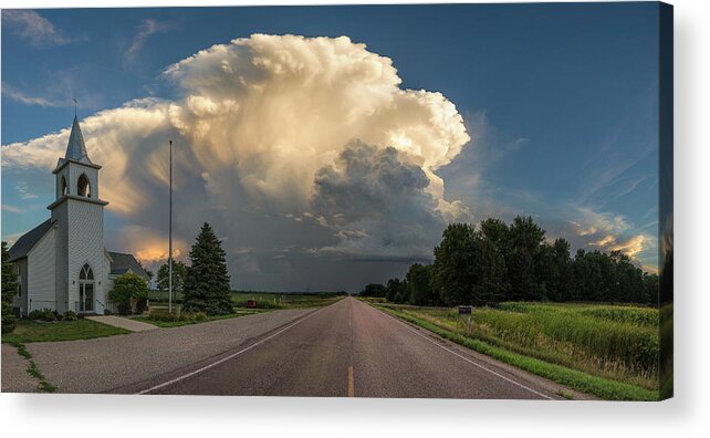 Supercell Acrylic Print featuring the photograph Springdale by Aaron J Groen