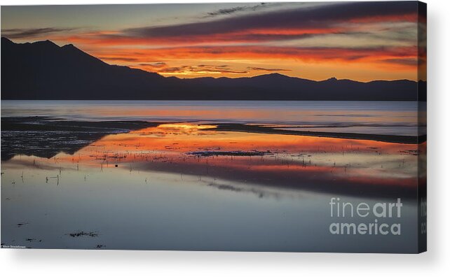 Sunset Colors Acrylic Print featuring the photograph Sunset Colors by Mitch Shindelbower