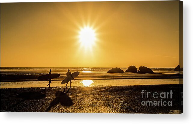 Low Tide Acrylic Print featuring the photograph Surfing Safari by Mitch Shindelbower