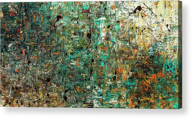 Abstract Art Acrylic Print featuring the painting The Abstract Concept by Carmen Guedez