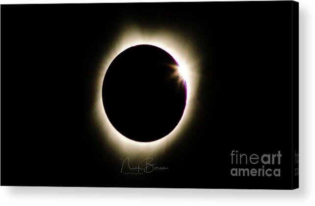 Science Acrylic Print featuring the photograph The Edge Of Totality 2 by Nick Boren