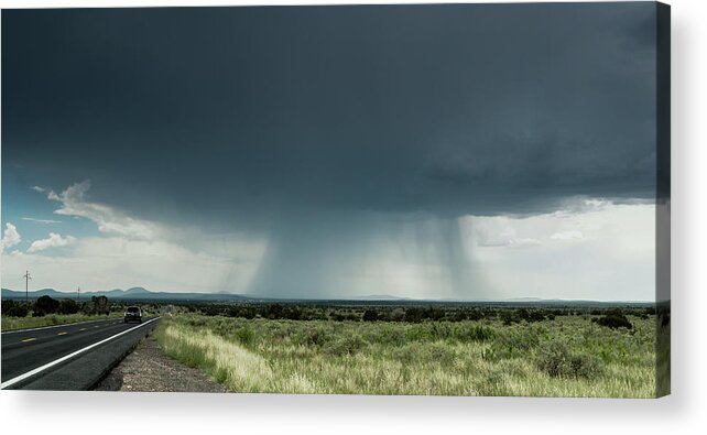 Grand Canyon Acrylic Print featuring the photograph The Rain Storm by Nick Mares