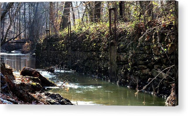 Water Acrylic Print featuring the photograph The Sluice by Daryl Clark