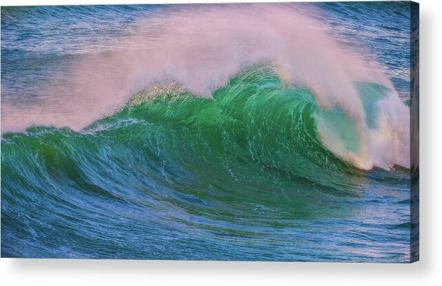 Ocean Acrylic Print featuring the photograph Yachat's Curl by Darren White
