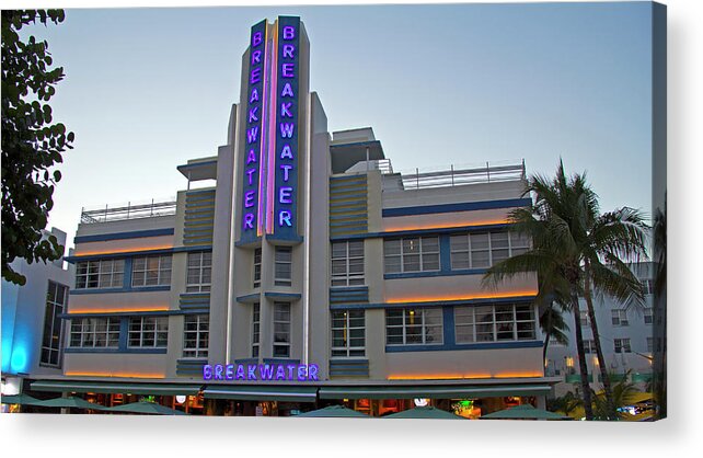 Art Deco Acrylic Print featuring the photograph Art Deco - South Beach - Miami Beach #8 by Richard Krebs