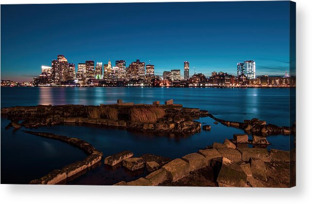 Boston Acrylic Print featuring the photograph Blue by Mei Zhang