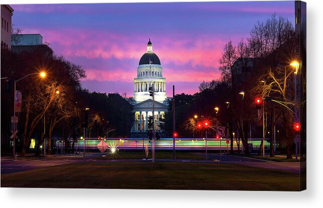 Sunrise Acrylic Print featuring the photograph Capital Sunrise by Janet Kopper