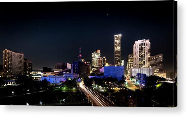 Houston Acrylic Print featuring the photograph Houston Lives on by David Morefield
