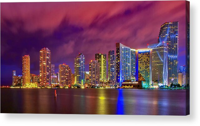  Acrylic Print featuring the photograph Miami by Klaus Tesching