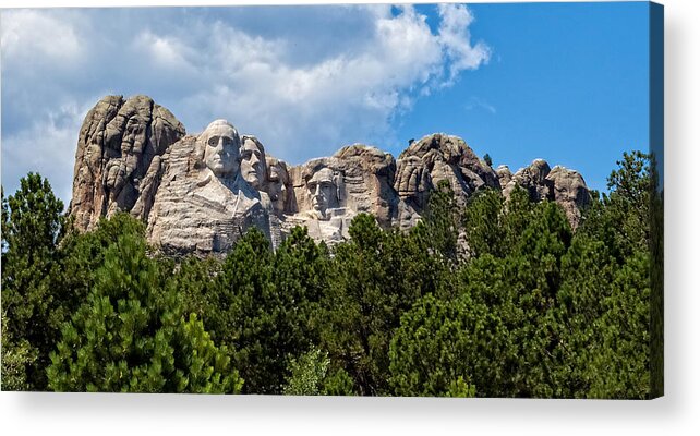 South Dakota Acrylic Print featuring the photograph MT Rushmore by Chris Spencer