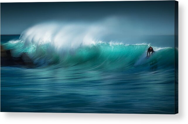 Wave Acrylic Print featuring the photograph Riding The Wave by Paolo Lazzarotti