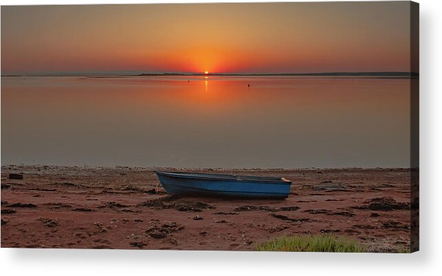 Ocean Acrylic Print featuring the photograph The Perfect Sunrise by Marcy Wielfaert