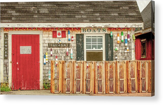 Pei Acrylic Print featuring the photograph Wharf Side by Marcy Wielfaert