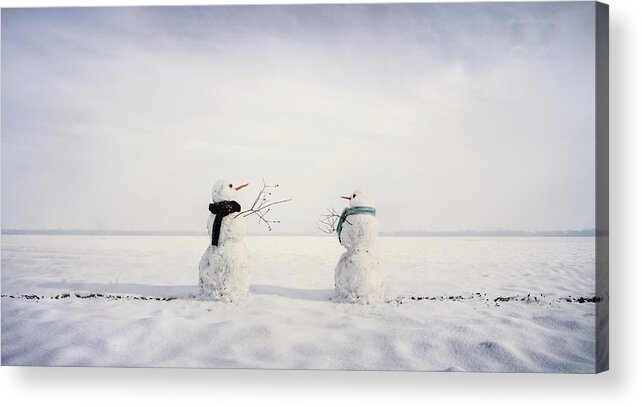 Winter Acrylic Print featuring the photograph You And I by Leonie Kuiper