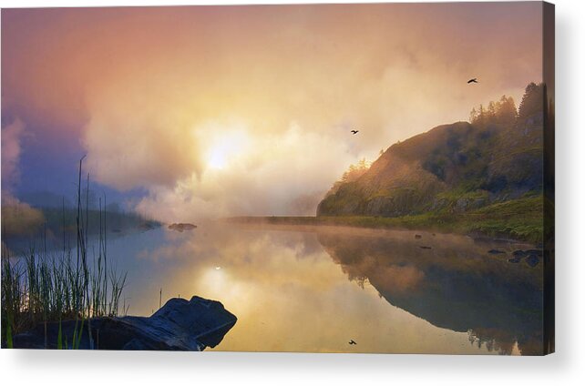 Morning Acrylic Print featuring the photograph In the morning #1 by Remigiusz MARCZAK