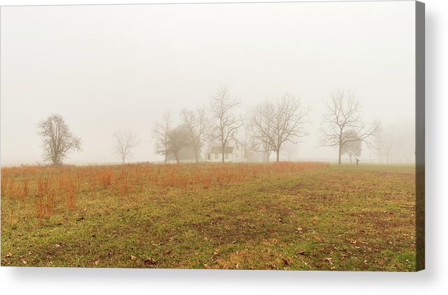 Landscape Acrylic Print featuring the photograph Gettysburg Winter 2020 by Amelia Pearn