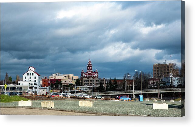Granary And City Hall Acrylic Print featuring the photograph Granary and City Hall by Tom Cochran