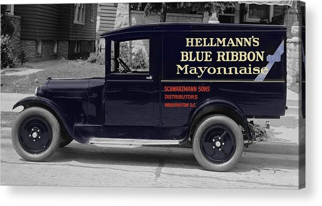 Hellmanns Mayonaisse Acrylic Print featuring the photograph Hellmann's Mayonaisse by Andrew Fare