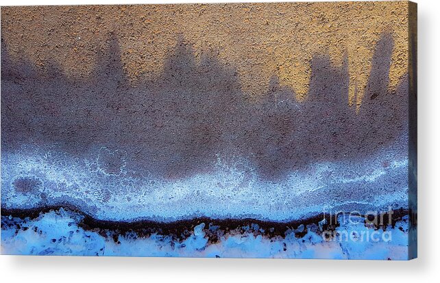 Abstract Acrylic Print featuring the photograph Icy landscape by Casper Cammeraat