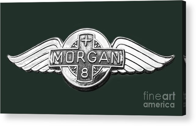 Morgan Acrylic Print featuring the photograph Morgan Emblem by Barbara McMahon
