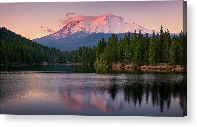 Shasta Acrylic Print featuring the photograph Mt. Shasta by Peter Boehringer
