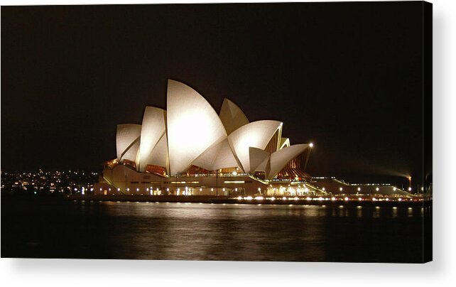 Night At The Opera Acrylic Print featuring the photograph Night at the Opera by Ellen Henneke