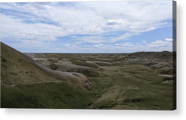 Badlands Acrylic Print featuring the photograph South Dakota Badlands 628 by Cathy Anderson