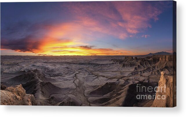 Moonscape Overlook Acrylic Print featuring the photograph Sunrise From The Moon by Michael Ver Sprill
