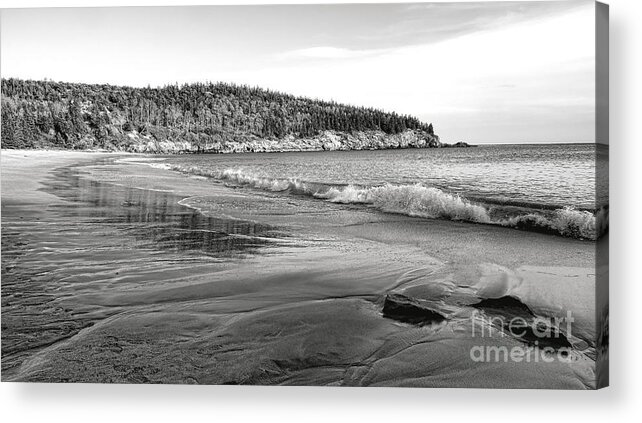 Acadia Acrylic Print featuring the photograph The Sand Beach at Acadia National Park by Olivier Le Queinec