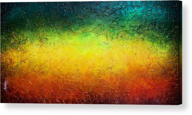 Abstract Acrylic Print featuring the painting ' Transitions' by Michael Lang