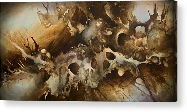Abstract Acrylic Print featuring the painting ' Visions' by Michael Lang