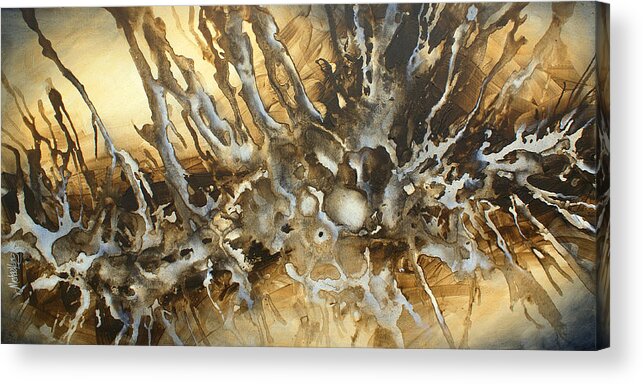 Abstract Acrylic Print featuring the painting ' Concept' by Michael Lang