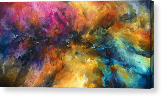 Abstract Acrylic Print featuring the painting ' Dreamscape' by Michael Lang