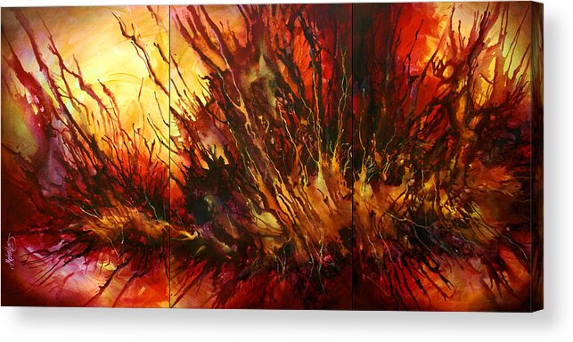 Abstract Design Acrylic Print featuring the painting ' Limitless ' by Michael Lang