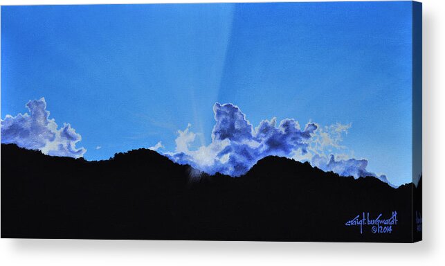 Q Series Acrylic Print featuring the painting Follow the Light by Craig Burgwardt