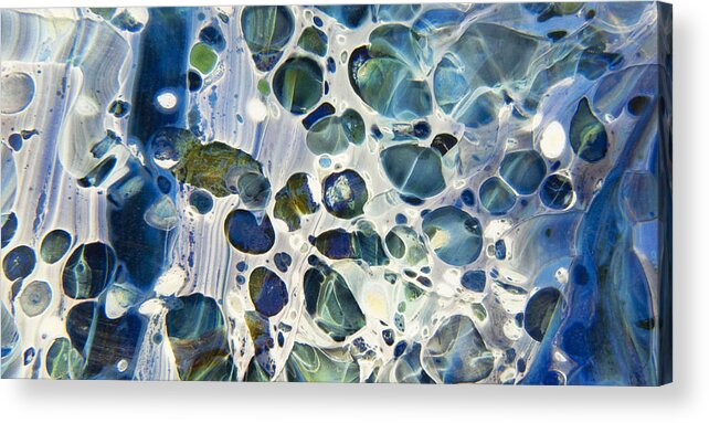 Winter Acrylic Print featuring the mixed media Glacial #2 by Jubilant Art